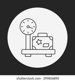 luggage line icon 