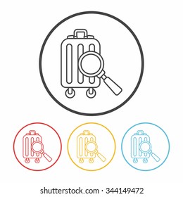luggage line icon 