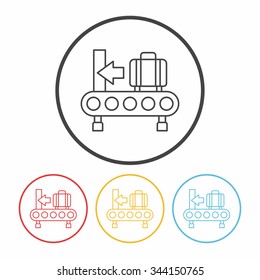 luggage line icon 