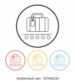 luggage line icon 
