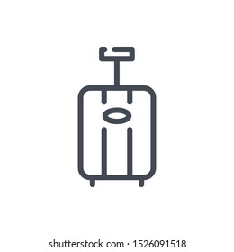 Luggage line icon. Baggage vector outline sign.