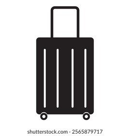 Luggage line icon set. travel trip suitcase line icon. Luggage bag icon designs eps 10 