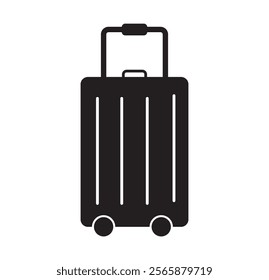 Luggage line icon set. travel trip suitcase line icon. Luggage bag icon designs eps 10 