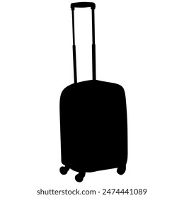 Luggage line and solid icon, outline style icon for web site or mobile app, suitcase and travel , baggage vector icon, simple vector illustration, vector graphics with editable strokes
