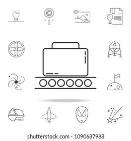 luggage on a conveyor belt icon. Detailed set of web icons and signs. Premium graphic design. One of the collection icons for websites, web design, mobile app on white background
