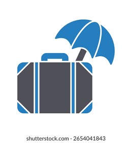 Luggage protection :Vector Icon which can easily modify or edit

