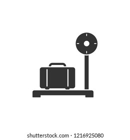 Luggage Scales icon. Element of airport icon for mobile concept and web apps. Detailed Luggage Scales icon can be used for web and mobile