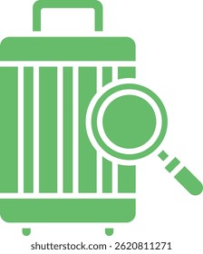 Icono de Vector de escaneo de equipaje. Se puede utilizar para aplicaciones de impresión, móviles y de Web.
