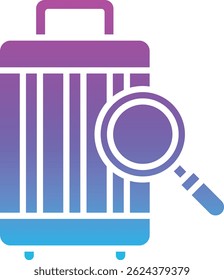Ícone de vetor de varredura de bagagem. Pode ser usado para impressão, aplicativos móveis e da Web.