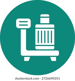 Ilustração de design de ícone de vetor de varredura de bagagem