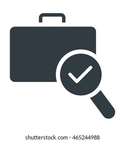 Luggage scanning Colored Vector Icon