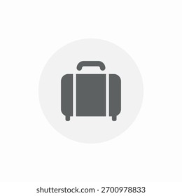 Vector de signo de icono de maleta de equipaje