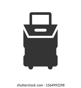 Luggage suitcase icon. vector graphics