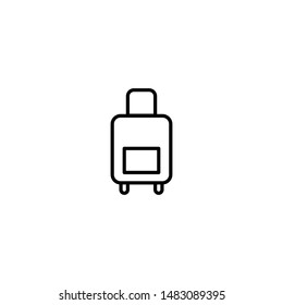 luggage suitcase icon vector illustration