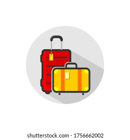 ilustración vectorial de icono de maleta de equipaje