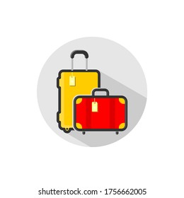 luggage suitcase icon vector illustration