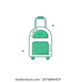 Luggage, Suitcase, Travel Bags, Baggage, Carry-On, Packing, Travel Gear, Airport, Travel Accessories, Travel Essentials Vector Icon Design