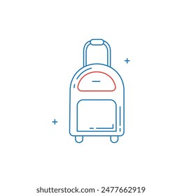 Luggage, Suitcase, Travel Bags, Baggage, Carry-On, Packing, Travel Gear, Airport, Travel Accessories, Travel Essentials Vector Icon Design