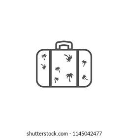 Luggage suitcase vector icon