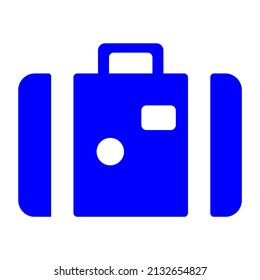 luggage suitcase vector icon sign symbol. isolated graphic illustration