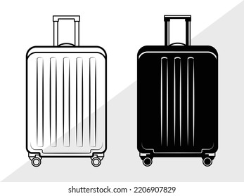 Luggage SVG Printable Vector Illustration