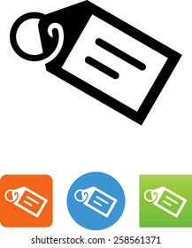 Luggage tag icon