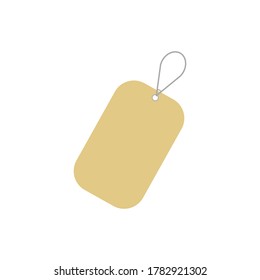 Luggage tag, vector illustration on white background.
