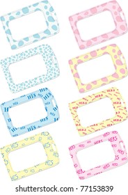 Luggage Tags selection with snakeskin patterns and  'his' and 'hers' set