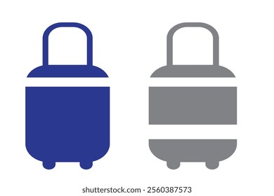 luggage for travel Baggage trip or travel bag vector pictogram sign icon symbol ui and ux design, glyphs and stroke line