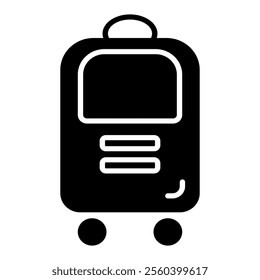 luggage for travel trip Travel luggage or user interface icon symbol pictogram vector