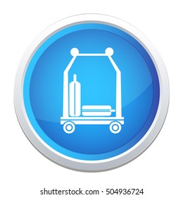luggage trolley icon