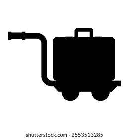 Luggage Trolley Icon for Travel and Airport Services