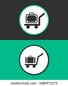 Luggage vector icon.