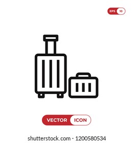 Luggage vector icon