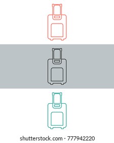 Luggage vector icon.