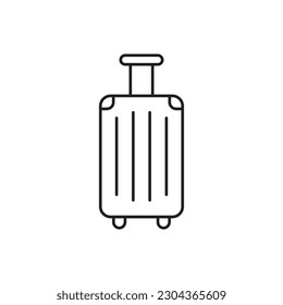 Gepäckträger-Vektorsymbol. Gepäckflaechen-Design. Reisegepäck-Symbol Piktogramm. UX-UI-Symbol