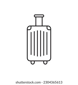 Gepäckträger-Vektorsymbol. Gepäckflaechen-Design. Reisegepäck-Symbol Piktogramm. UX-UI-Symbol