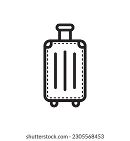 Luggage vector icon. Baggage flat sign design. Travel luggage symbol pictogram. UX UI icon