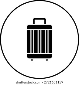 Ícone do vetor de bagagem. Pode ser usado para impressão, aplicativos móveis e da Web.