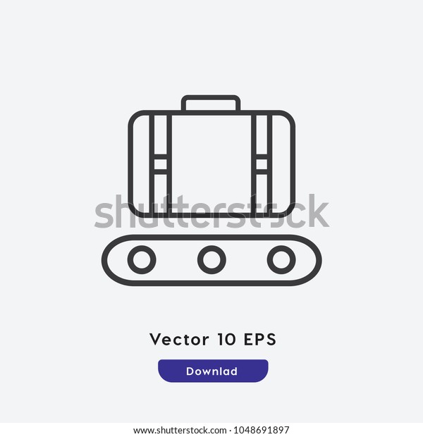 Luggage vector icon.\
Cargo symbol. Best modern flat pictogram illustration for web and\
mobile apps design.