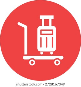 Ilustração de design de ícone de vetor de bagagem