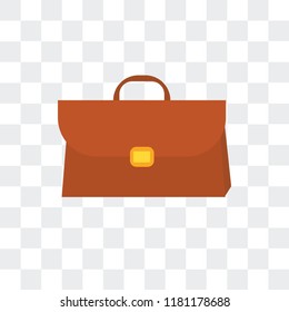 Luggage vector icon isolated on transparent background, Luggage logo concept