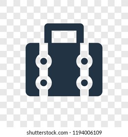 Luggage vector icon isolated on transparent background, Luggage transparency logo concept