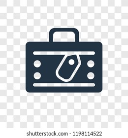 Luggage vector icon isolated on transparent background, Luggage transparency logo concept
