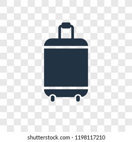 Luggage vector icon isolated on transparent background, Luggage transparency logo concept