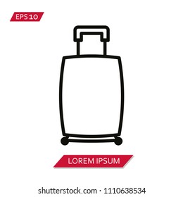 luggage vector icon symbol