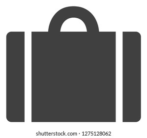 Luggage vector icon symbol. Flat pictogram is isolated on a white background. Luggage pictogram designed with simple style.