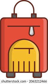 luggage Vector illustration on a transparent background. Premium quality symbols. Vector Line Flat color  icon for concept and graphic design.