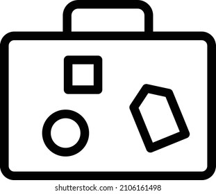 luggage Vector illustration on a transparent background.Premium quality symmbols.Stroke vector icon for concept and graphic design. 