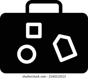 Luggage Vector illustration on a transparent background.Premium quality symmbols.Glyphs vector icon for concept and graphic design. 